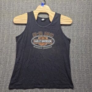 Harley Davidson Tank Top Men's XL Electric City Scranton PA Black Biker Shirt